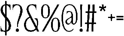 CS Allegory Regular otf (400) Font OTHER CHARS