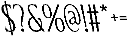 CS Allegory Reverse Italic otf (400) Font OTHER CHARS