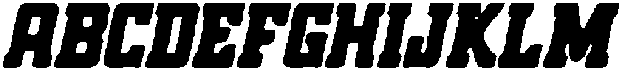 CS Allied Drawn Italic otf (400) Font UPPERCASE