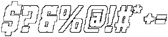 CS Allied Pixel Outline otf (400) Font OTHER CHARS