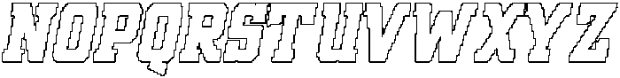 CS Allied Pixel Outline otf (400) Font UPPERCASE