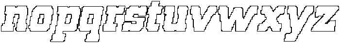 CS Allied Pixel Outline otf (400) Font LOWERCASE
