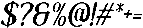 CS Alma Drawn Italic otf (400) Font OTHER CHARS