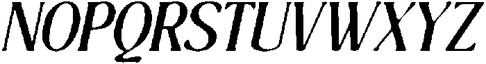CS Alma Drawn Italic otf (400) Font UPPERCASE