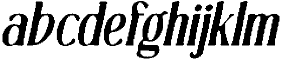 CS Alma Drawn Italic otf (400) Font LOWERCASE