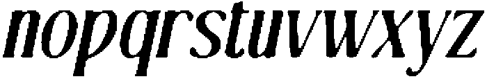 CS Alma Drawn Italic otf (400) Font LOWERCASE
