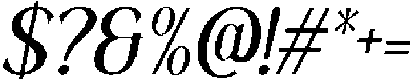 CS Alma Italic otf (400) Font OTHER CHARS