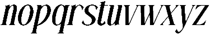 CS Alma Italic otf (400) Font LOWERCASE