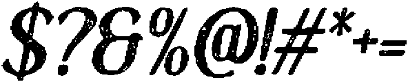 CS Alma Stamp Italic otf (400) Font OTHER CHARS