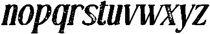 CS Alma Stamp Italic otf (400) Font LOWERCASE