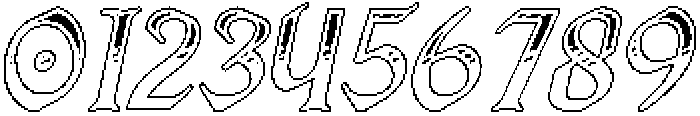 CS Alodia Stippled Italic otf (400) Font OTHER CHARS