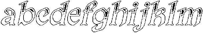 CS Alodia Stippled Italic otf (400) FONT