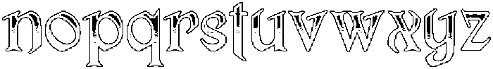 CS Alodia Stippled Regular otf (400) Font LOWERCASE