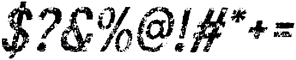 CS Aloise Stamp Italic otf (400) Font OTHER CHARS