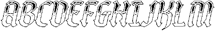 CS Alore Stippled Italic otf (400) Font UPPERCASE