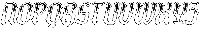 CS Alore Stippled Italic otf (400) Font UPPERCASE