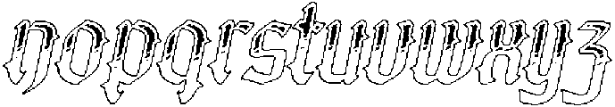 CS Alore Stippled Italic otf (400) Font LOWERCASE