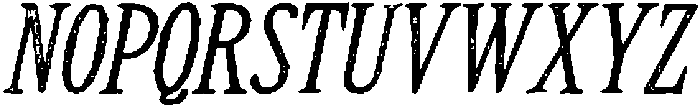CS Alpine Stamp Italic otf (400) Font UPPERCASE