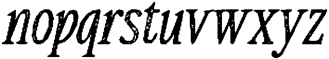 CS Alpine Stamp Italic otf (400) Font LOWERCASE
