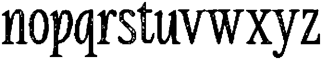 CS Alpine Stamp Regular otf (400) Font LOWERCASE