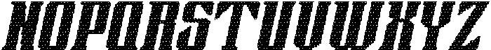 CS Alsager Disco Italic otf (400) Font UPPERCASE