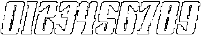CS Alsager Pixel Outline otf (400) Font OTHER CHARS
