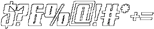 CS Alsager Pixel Outline otf (400) Font OTHER CHARS