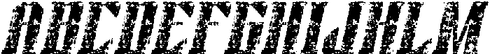 CS Alsager Stamp Italic otf (400) Font UPPERCASE