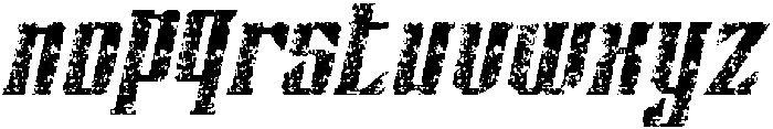 CS Alsager Stamp Italic otf (400) Font LOWERCASE