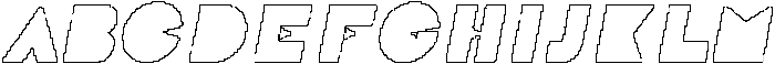 CS Aluka Pixel Outline otf (400) Font UPPERCASE