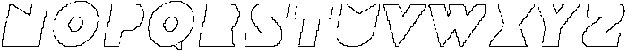 CS Aluka Pixel Outline otf (400) Font UPPERCASE