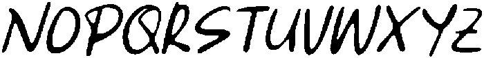 CS Alyaka Drawn Italic otf (400) Font UPPERCASE