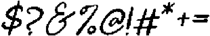 CS Alyaka Pixel Regular otf (400) Font OTHER CHARS