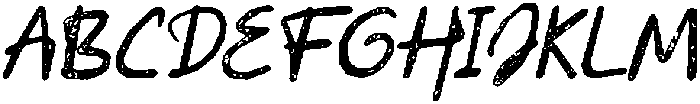 CS Alyaka Stamp Italic otf (400) Font UPPERCASE