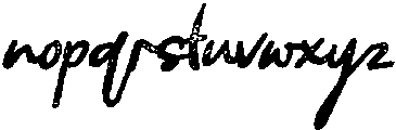 CS Alyaka Stamp Italic otf (400) Font LOWERCASE