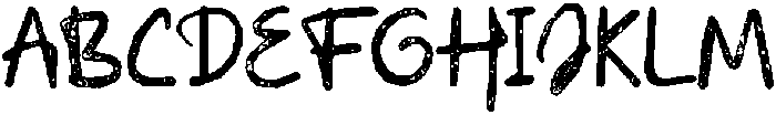 CS Alyaka Stamp Regular otf (400) Font UPPERCASE
