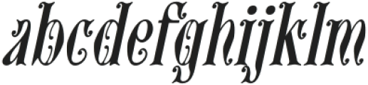 CS Alyona Italic otf (400) Font LOWERCASE