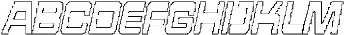 CS Amador Pixel Outline otf (400) Font UPPERCASE