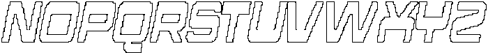 CS Amador Pixel Outline otf (400) Font UPPERCASE