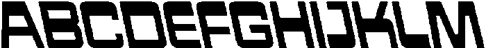 CS Amador Reverse Italic otf (400) Font UPPERCASE
