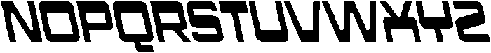 CS Amador Reverse Italic otf (400) Font UPPERCASE