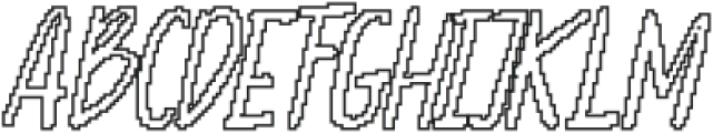 CS Amble PIxel Outline otf (400) Font UPPERCASE