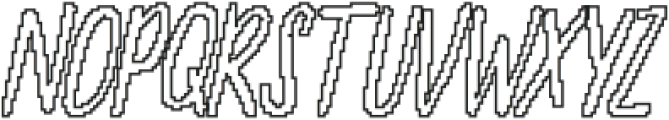 CS Amble PIxel Outline otf (400) Font UPPERCASE