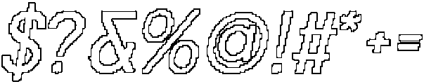 CS Amias Pixel Outline otf (400) Font OTHER CHARS