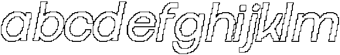 CS Amias Pixel Outline otf (400) Font LOWERCASE