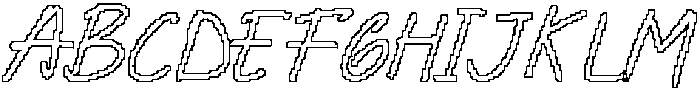 CS Aminta Pixel Outline otf (400) Font UPPERCASE