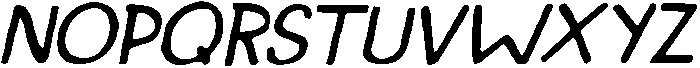 CS Amiya Drawn Italic otf (400) Font UPPERCASE
