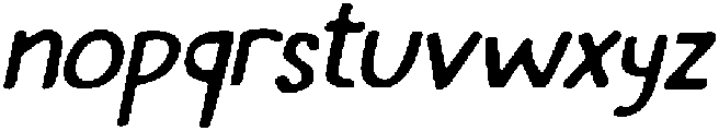 CS Amiya Drawn Italic otf (400) Font LOWERCASE