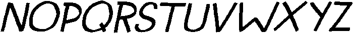 CS Amiya Italic otf (400) Font UPPERCASE