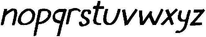 CS Amiya Italic otf (400) Font LOWERCASE